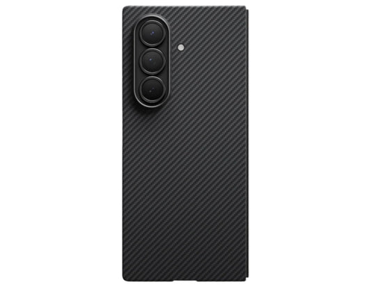 Pitaka Ultra-Slim aramid fiber case for Samsung Galaxy Z Fold 7 Black/Grey, MagSafe compatible, featherlight minimalist, at Thabthaba Store Qatar