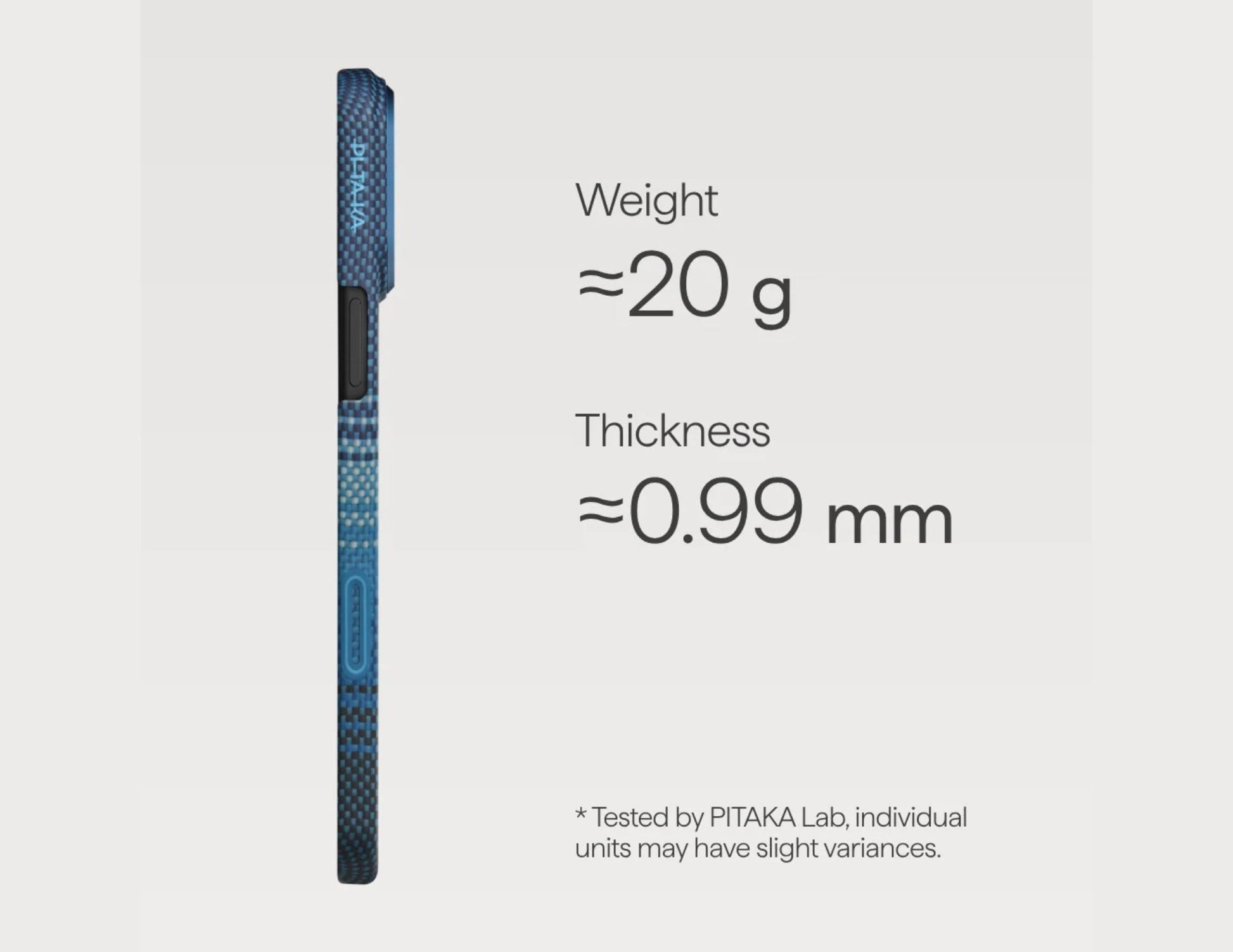 Pitaka Ultra-Slim MoonRise Aramid Fiber Case for iPhone 17 Pro & Pro Max, ultra-thin, MagSafe compatible, feather-light, scratch-resistant design