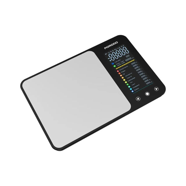 Porodo Kalio smart food kitchen scale silver Bluetooth nutritional calculator 5kg Qatar