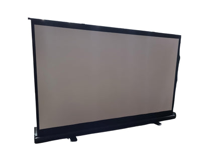 Portable 100 inch projector screen Qatar with wrinkle-resistant fabric for movies and presentations