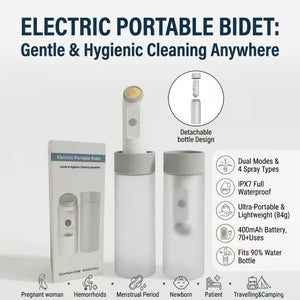 Portable Electric Bidet 400ml USB Rechargeable Personal Hygiene Sprayer IPX7 Waterproof Qatar