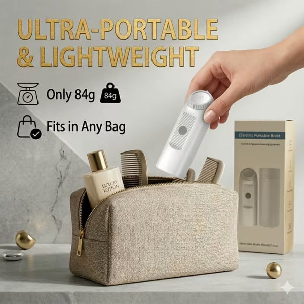 Portable Electric Bidet 400ml USB Rechargeable Personal Hygiene Sprayer IPX7 Waterproof Qatar