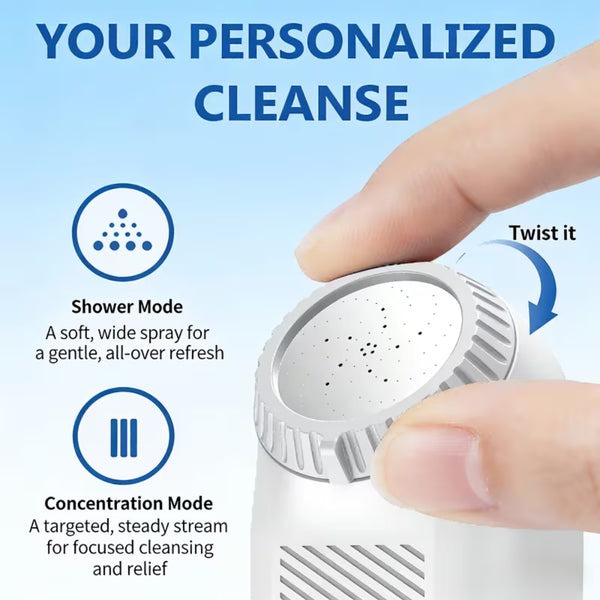 Portable Electric Bidet 400ml USB Rechargeable Personal Hygiene Sprayer IPX7 Waterproof Qatar