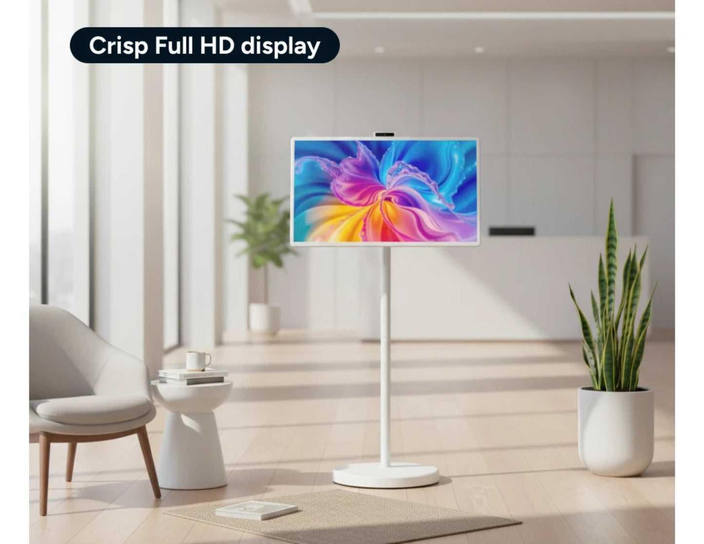 Portable 32 inch touchscreen smart TV M01 Android 15 with stand Qatar