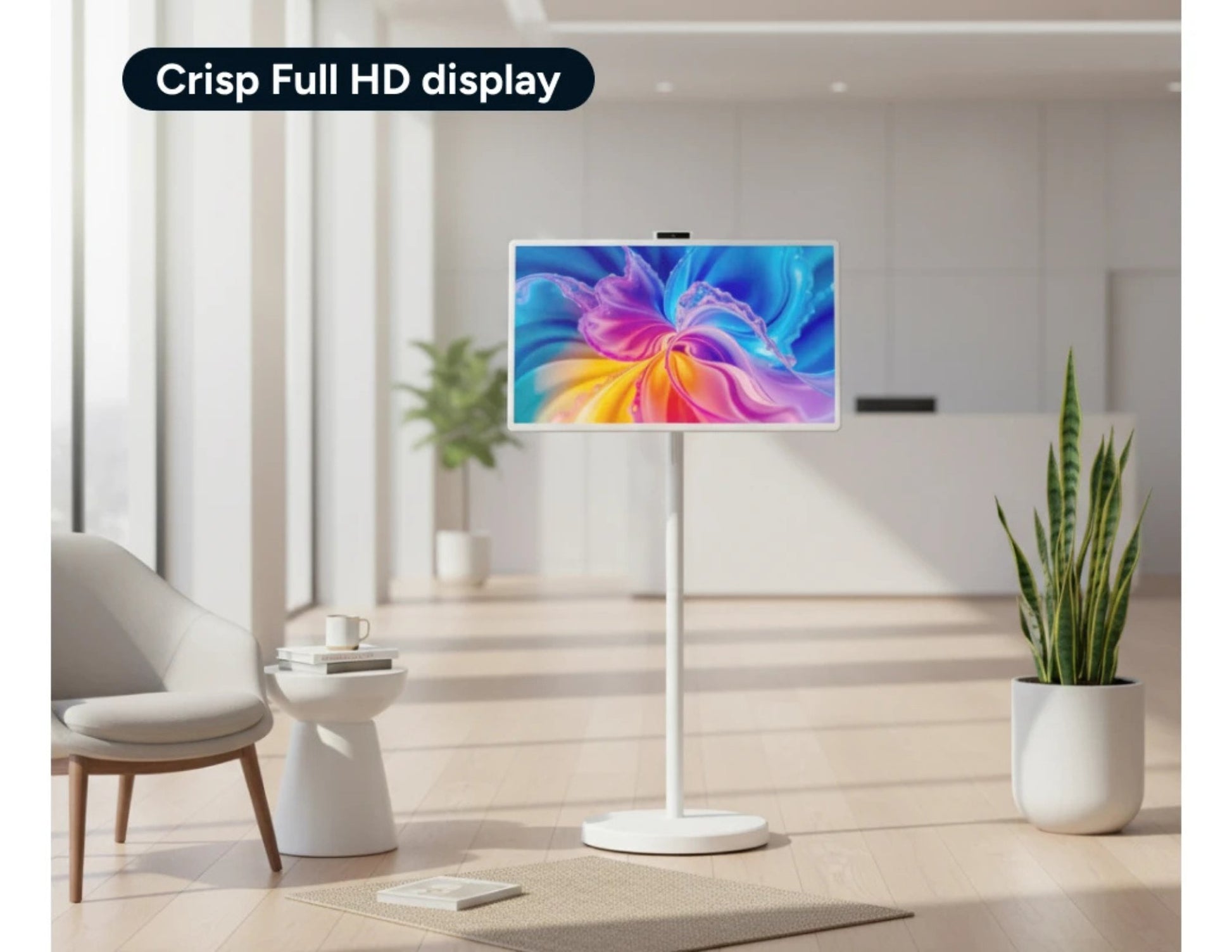 Portable 32 inch touchscreen smart TV M01 Android 15 with stand Qatar