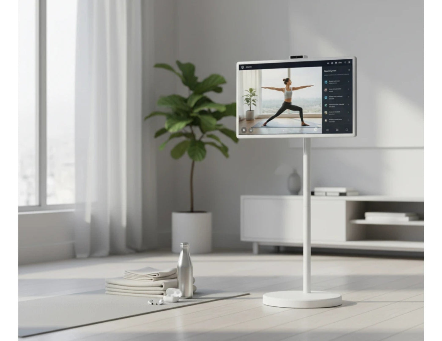 Portable 32 inch touchscreen smart TV M01 Android 15 with stand Qatar