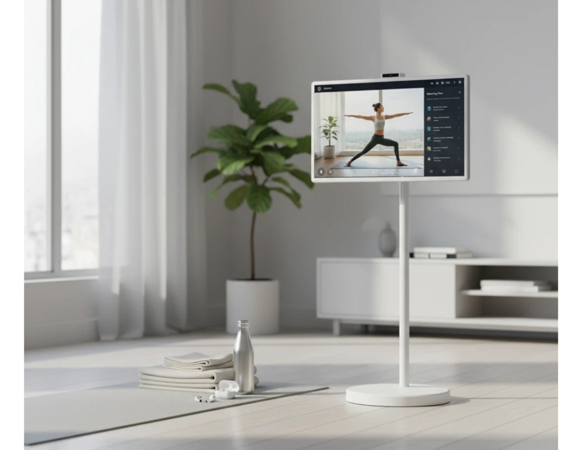 Portable 32 inch touchscreen smart TV M01 Android 15 with stand Qatar