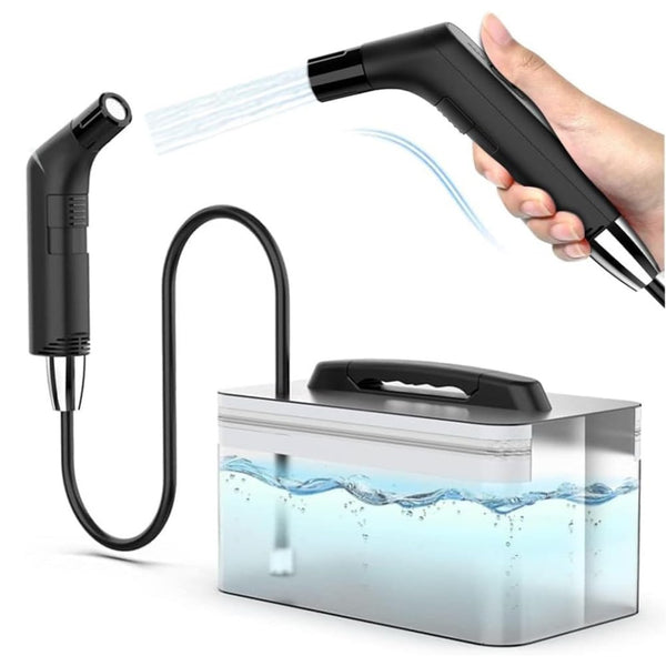 Portable USB Rechargeable Travel Bidet Sprayer 2.3L IPX6 Black Qatar