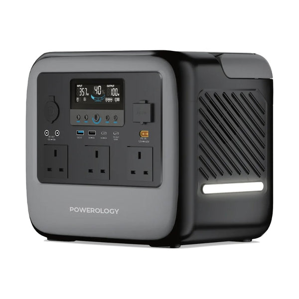 Powerology Pater IV 2000W portable power station 1102.5Wh with solar charging Grey Qatar