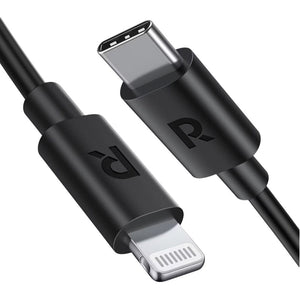 RAVPower RP-CB062 1m USB-C to Lightning cable with PD fast charging and charge sync Black Qatar