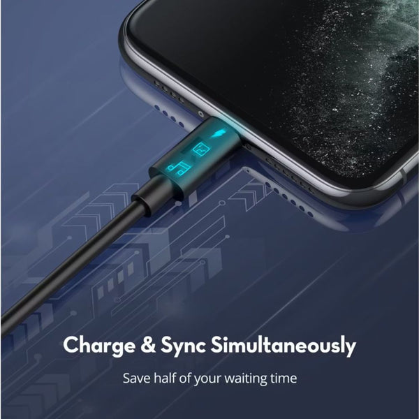 RAVPower RP-CB062 1m USB-C to Lightning cable with PD fast charging and charge sync Black Qatar