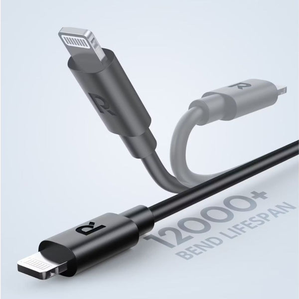 RAVPower RP-CB062 1m USB-C to Lightning cable with PD fast charging and charge sync Black Qatar
