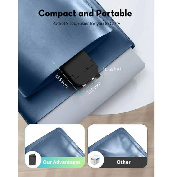 RAVPower PD Pioneer RP-PC1079 65W dual USB-C GaN wall charger with foldable design Black Qatar