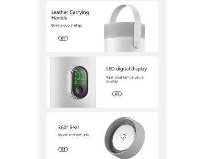 Rechargeable Kettle RK-3 27,000mAh Wireless Portable Stainless Travel Kettle Qatar