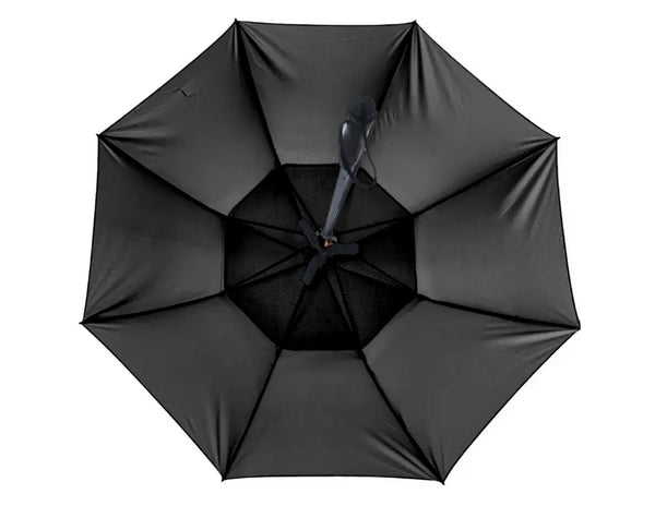 Rechargeable umbrella with built-in mist fan, UV protection, and Type-C charging