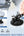Retractable car windshield sun shade automatic 420D UV heat protection adjustable black Qatar