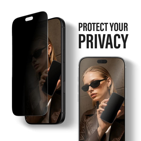 SAFE. by PanzerGlass Ultra-Wide Fit privacy screen protector for iPhone 18 Pro with 60% recycled glass and EasyAligner Qatar