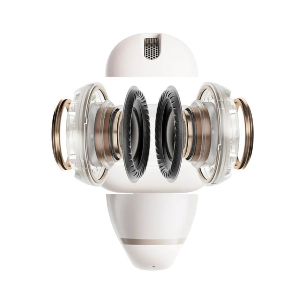 Shokz OpenDots 2 open ear earbuds Pearl White with Dolby Audio and 40-hour battery Qatar