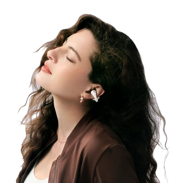 Shokz OpenDots 2 open ear earbuds Pearl White with Dolby Audio and 40-hour battery Qatar