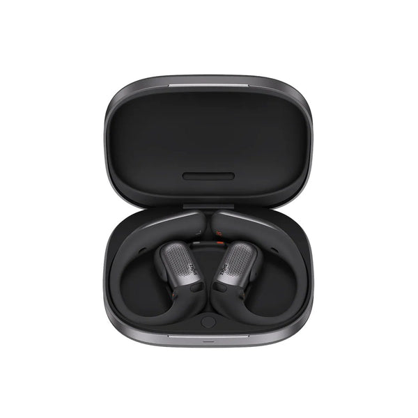 Shokz OpenFit Pro open-ear wireless earbuds with AI call clarity Black Qatar