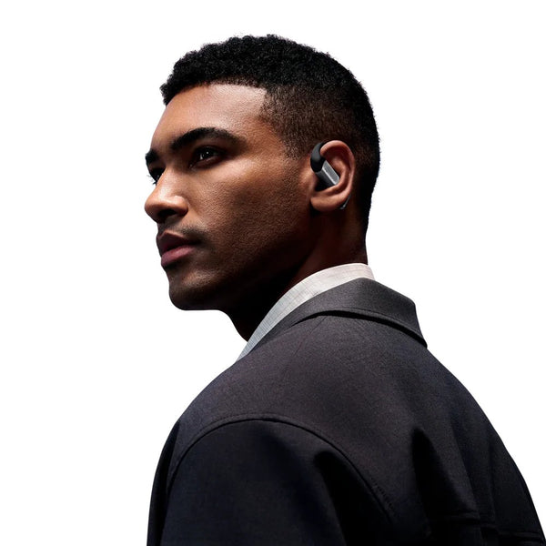 Shokz OpenFit Pro open-ear wireless earbuds with AI call clarity Black Qatar