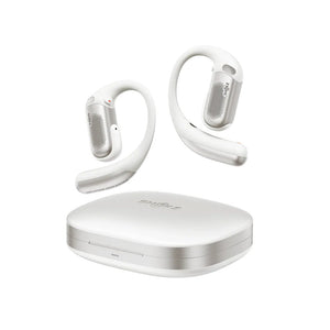 Shokz OpenFit Pro open-ear wireless earbuds with AI call clarity White Qatar