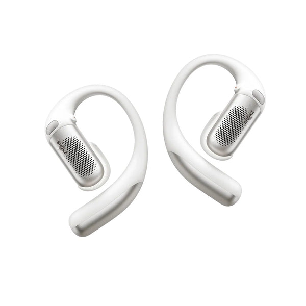 Shokz OpenFit Pro open-ear wireless earbuds with AI call clarity White Qatar