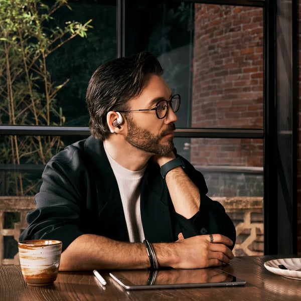 Shokz OpenFit Pro open-ear wireless earbuds with AI call clarity White Qatar