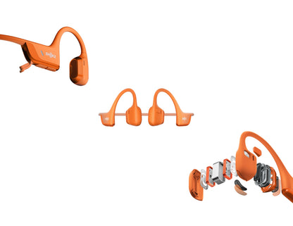 Shokz OpenRun Pro 2 bone conduction sports headphones with DualPitch sound and open-ear design.
