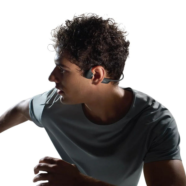 Shokz OpenRun Pro 2 Black open-ear sports headphones with DualPitch sound and 12-hour battery Qatar