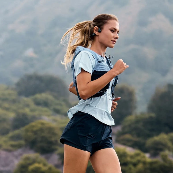 Shokz OpenRun Pro 2 Black open-ear sports headphones with DualPitch sound and 12-hour battery Qatar