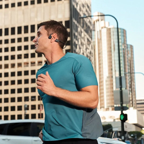 Shokz OpenRun Pro 2 Black open-ear sports headphones with DualPitch sound and 12-hour battery Qatar