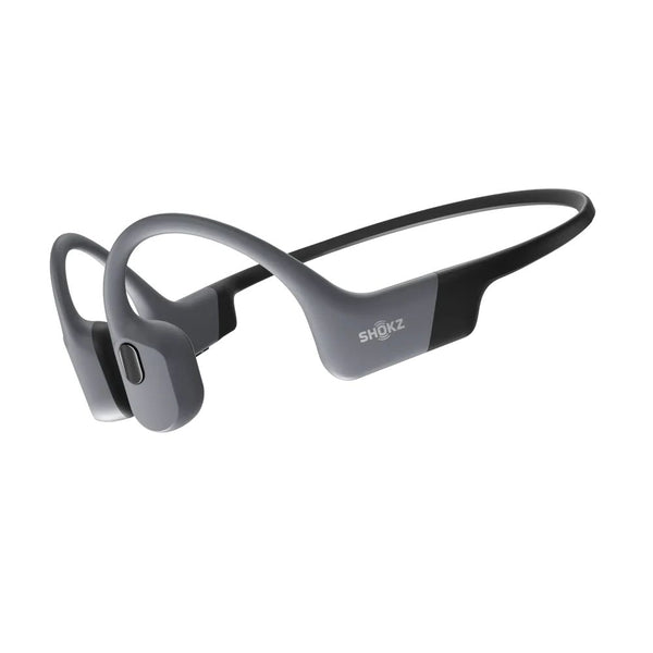 Shokz OpenSwim Pro Grey swim-ready bone conduction headphones with IP68 waterproofing and 32GB MP3 storage Qatar
