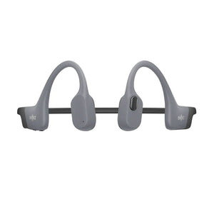 Shokz OpenSwim Pro Grey swim-ready bone conduction headphones with IP68 waterproofing and 32GB MP3 storage Qatar