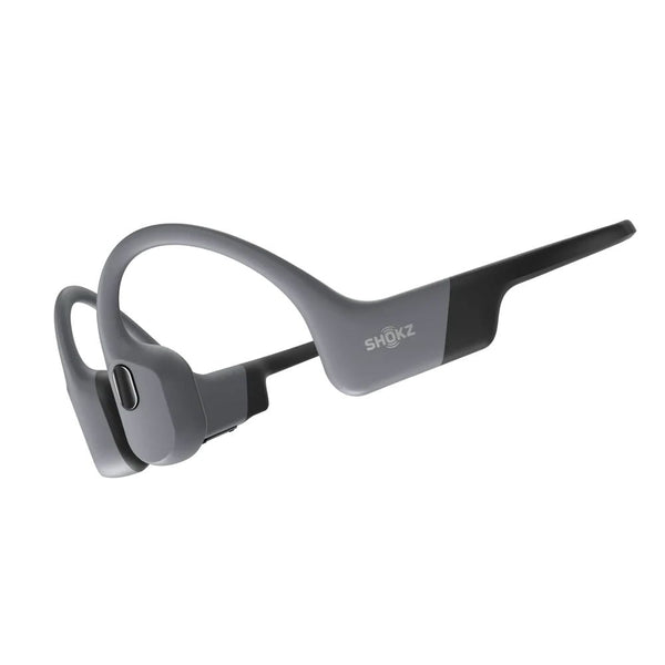 Shokz OpenSwim Pro Grey swim-ready bone conduction headphones with IP68 waterproofing and 32GB MP3 storage Qatar