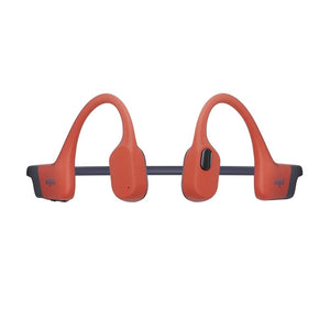 Shokz OpenSwim Pro Red swim-ready bone conduction headphones with IP68 waterproofing and 32GB MP3 storage Qatar