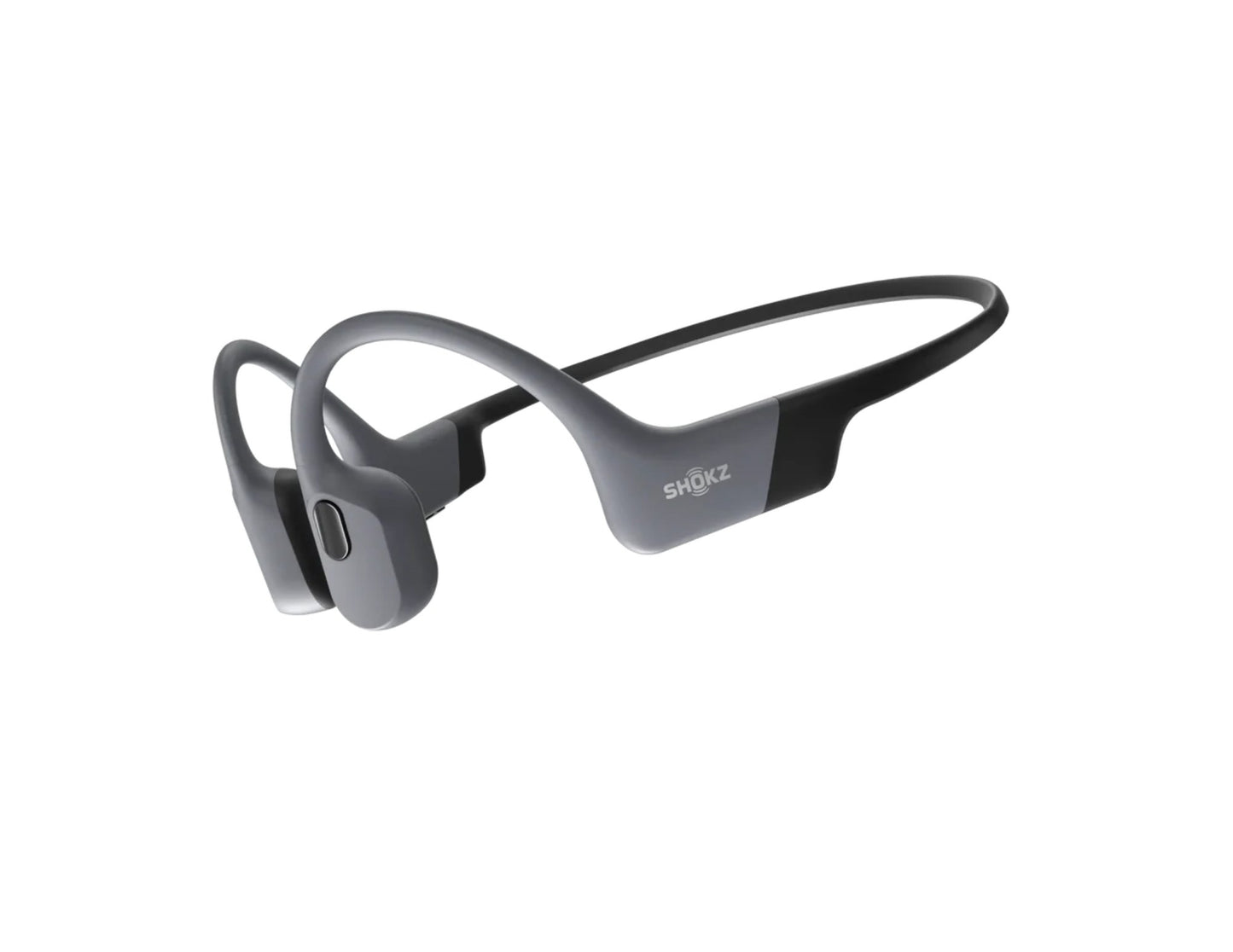 Shokz OpenSwim Pro bone conduction sport headphones with IP68 waterproof rating and open-ear design.
