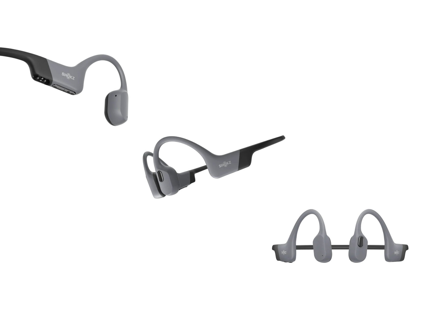 Shokz OpenSwim Pro bone conduction sport headphones with IP68 waterproof rating and open-ear design.