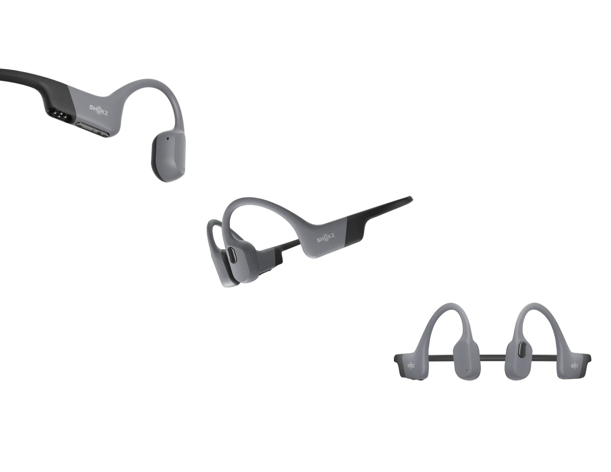 Shokz OpenSwim Pro bone conduction sport headphones with IP68 waterproof rating and open-ear design.