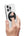 Black silicone magnetic 360-degree phone ring grip holder attached to smartphone Qatar