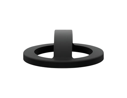Black silicone magnetic 360-degree phone ring grip holder attached to smartphone Qatar