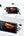 SJGAM M28 retro handheld game console white with 7-inch display and USB-C charging.