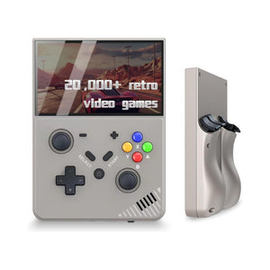 SJGAM R43 Pro Retro Handheld Game Console 64GB Grey with 4.3-inch IPS display and Linux EmuELEC system Qatar