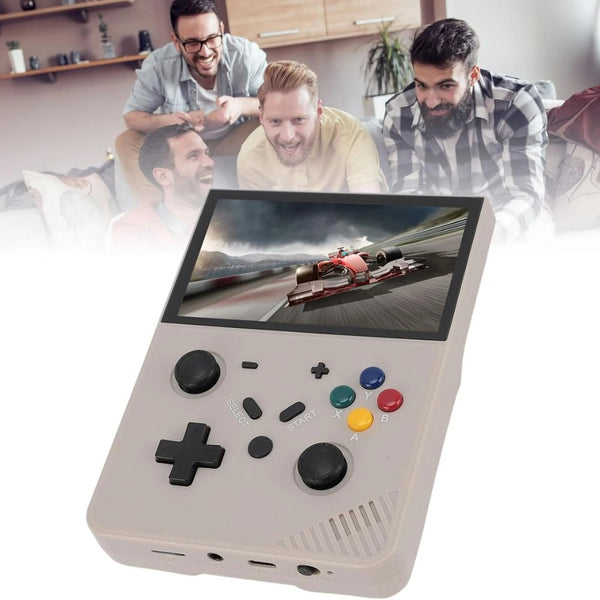 SJGAM R43 Pro Retro Handheld Game Console 64GB Grey with 4.3-inch IPS display and Linux EmuELEC system Qatar