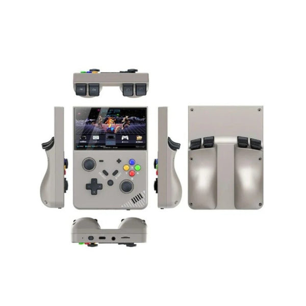 SJGAM R43 Pro Retro Handheld Game Console 64GB Grey with 4.3-inch IPS display and Linux EmuELEC system Qatar