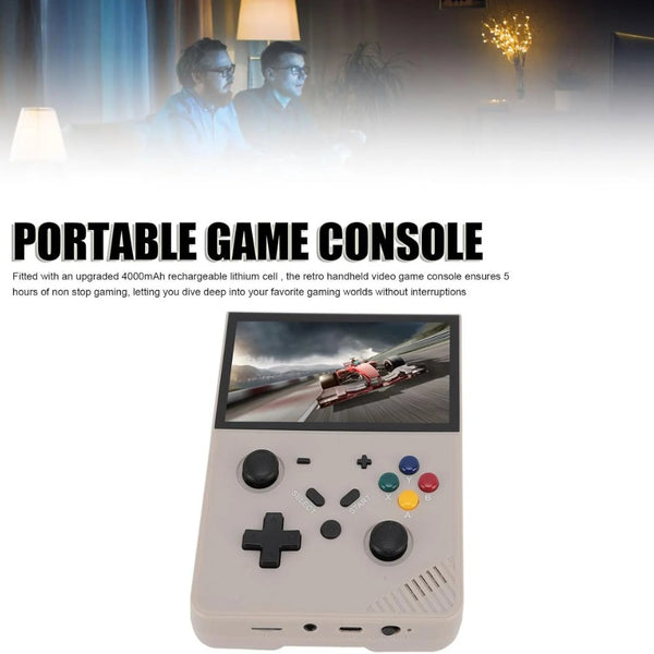 SJGAM R43 Pro Retro Handheld Game Console 64GB Grey with 4.3-inch IPS display and Linux EmuELEC system Qatar