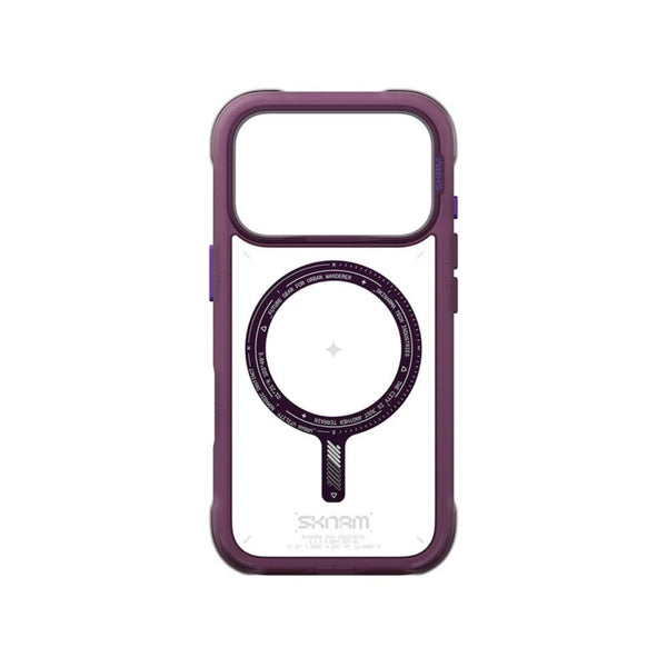 SkinArma Avion Case for iPhone 18 Pro with M-Safe support and removable camera frame Burgundy Qatar