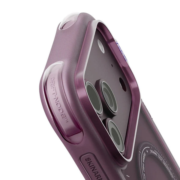 SkinArma Avion Case for iPhone 18 Pro with M-Safe support and removable camera frame Burgundy Qatar