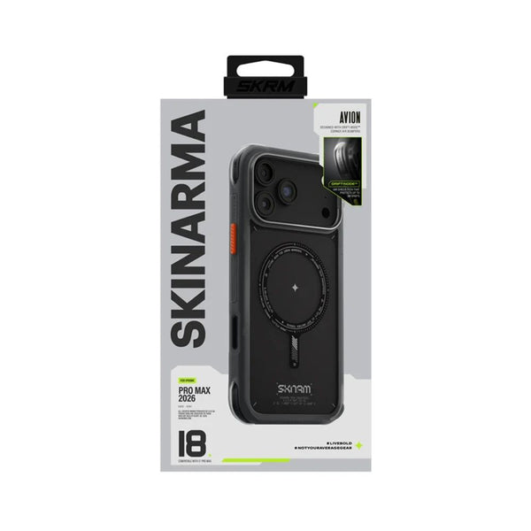 SkinArma Avion Case for iPhone 18 Pro Max with M-Safe support and removable camera frame Black Qatar