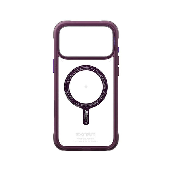 SkinArma Avion Case for iPhone 18 Pro Max with M-Safe support and removable camera frame Burgundy Qatar